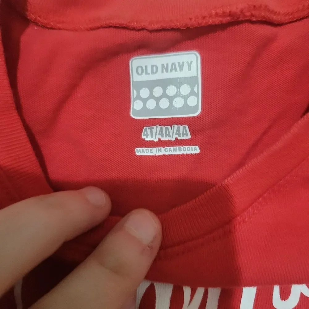 Old Navy Mommy's Favorite Gift Graphic T-Shirt Size 4T Christmas Holiday